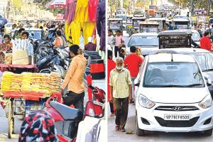 Kanpur: शहर के इस बाजार में यातायात का हाल बेहाल; सड़क पर रुकते और रेंगते निकलते वाहन, दिन में कई बार लगता जाम