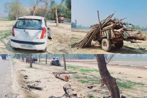 रामपुर : सड़क किनारे खड़ी ट्रॉली में घुसी कार, दो लोगों की मौत...पांच जख्मी