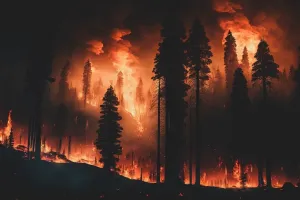 नैनीताल: धधक रहे जंगल, सांसों में भर रहा धुआं ही धुआं 