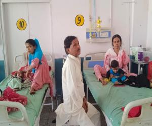 मुरादाबाद : जिला अस्पताल की ओपीडी में मरीजों की लंबी कतारें...बुखार और डायरिया के मरीज सबसे अधिक